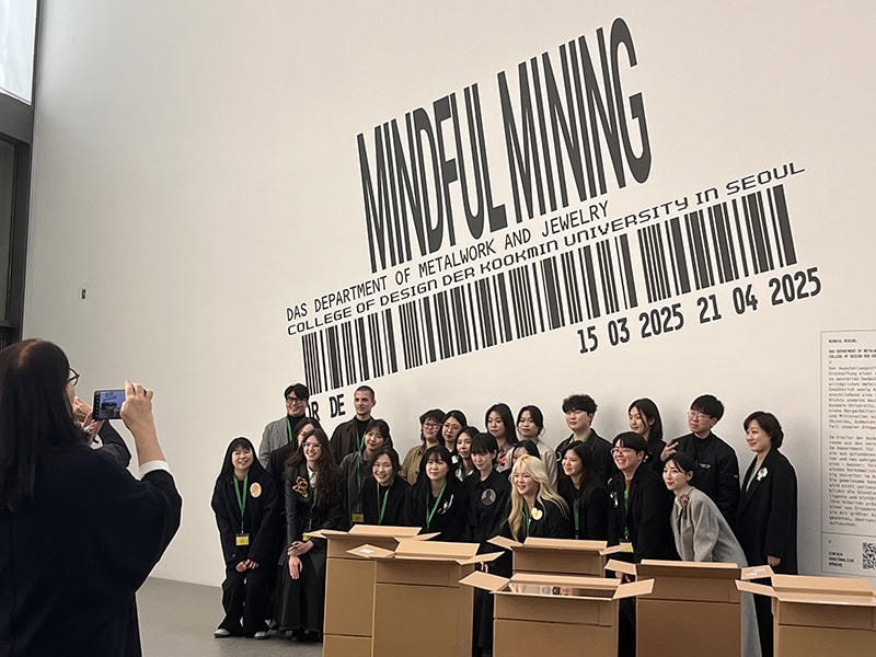 Exhibition View, Mindful Mining, 2025, at Pinakotek der Moderne, Munich, Germany, photo: Kellie Riggs