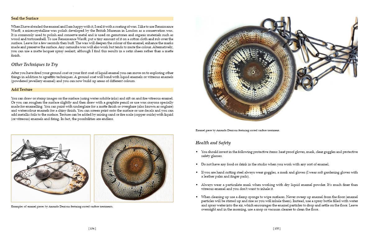 A spread from Creating Steel Jewelry, courtesy of Artisan Ideas, publisher