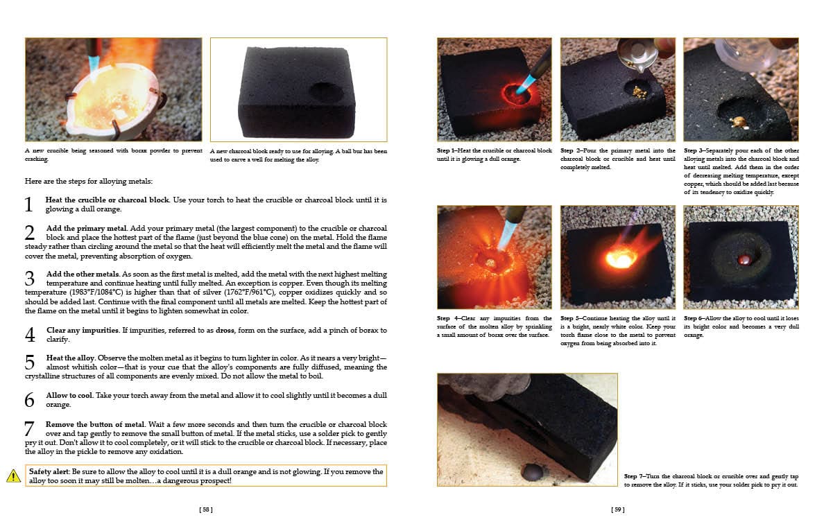 A spread from Creating Steel Jewelry, courtesy of Artisan Ideas, publisher