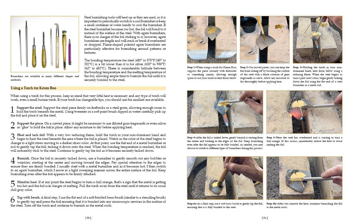 A spread from Creating Steel Jewelry, courtesy of Artisan Ideas, publisher