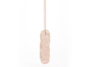 Luca Àdie, All the Shit I Did at the Academy, 2025, pendant in gold, paint, binder, dust, nails, skin, spit, blood, tears, cord, photo: Mirei Takeuchi, edited by artist