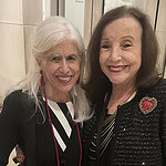 AJF members at the reception for Constellations: Contemporary Jewelry at the Dallas Museum of Art! (Left to right) Carol Green and Edie Nader, photo: Danielle deCongé