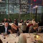 DAY 1, STOP 2: AJF members enjoyed a private dinner with a view—the final stop of the day. Photo: Danielle deCongé