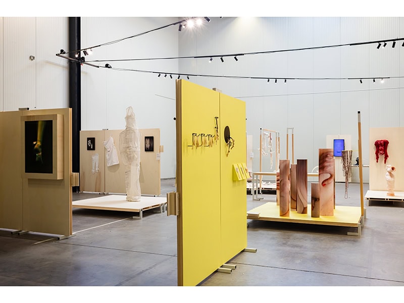 Exhibition view, The Body Collective’s stand at Dutch Design Week in Eindhoven, Netherlands, October 19–27, 2024, photo: Mitch van Schijndel