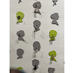 (Center) work by AJF member Sarah Holden, on view at “Earrings Galore,”