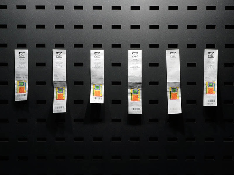 Jonathan Monk, Restaurant Drawings, 2022, photo: N. Christol