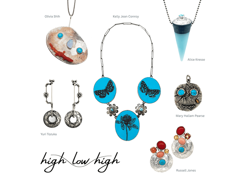 Promo image for the High Low High exhibit at Heidi Lowe Gallery, 2024–2025, photo courtesy of Heidi Lowe Gallery