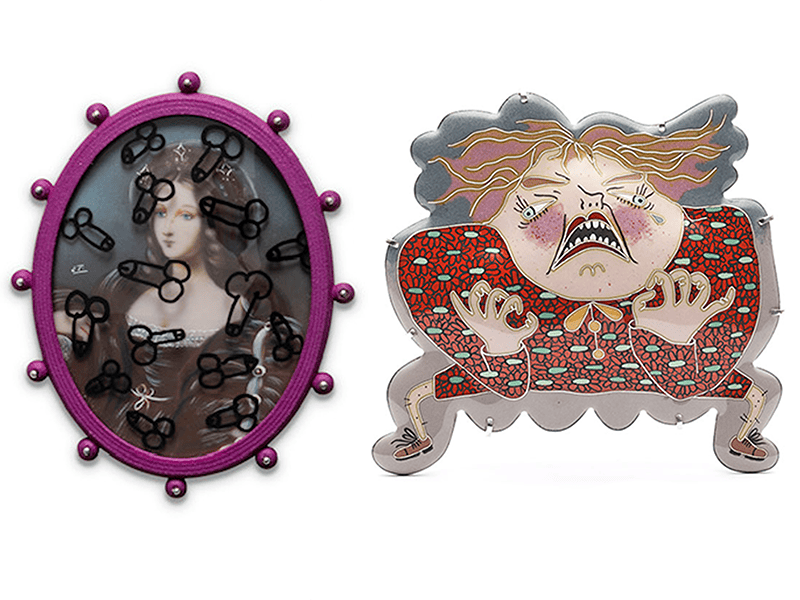 (Left to right) Geraldine Fenn, Colonial Comeuppance XVI: Sacred and Profane, Aurélie Guillaume, Self Portrait