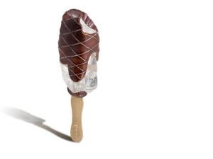 Mark Schneider, designer, Ice Cream Bar, in rock crystal, sterling silver with brown patina, 18-karat yellow gold, Mark and Nancy Schneider Collection, photo courtesy of Lizzadro Museum of Lapidary Art